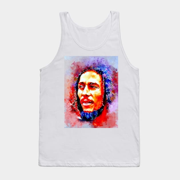 Watercolor Marley Tank Top by danieljanda